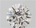 Natural Diamond 0.40 Carats, Round with Very Good Cut, I Color, VVS2 Clarity and Certified by GIA