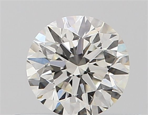 Picture of Natural Diamond 0.40 Carats, Round with Very Good Cut, I Color, VVS2 Clarity and Certified by GIA