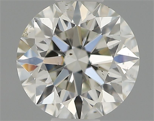 Picture of Natural Diamond 0.40 Carats, Round with Excellent Cut, H Color, VS2 Clarity and Certified by IGI