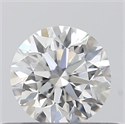 Natural Diamond 0.40 Carats, Round with Excellent Cut, E Color, VVS1 Clarity and Certified by GIA