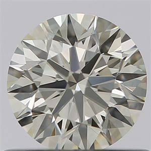 Picture of Natural Diamond 0.55 Carats, Round with Excellent Cut, K Color, VVS2 Clarity and Certified by GIA