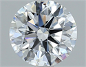 Natural Diamond 2.01 Carats, Round with Excellent Cut, D Color, VS2 Clarity and Certified by GIA