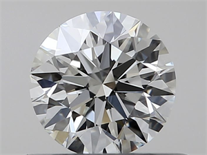 Picture of Natural Diamond 0.40 Carats, Round with Excellent Cut, I Color, VVS2 Clarity and Certified by GIA