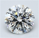 Natural Diamond 3.07 Carats, Round with Excellent Cut, H Color, VS1 Clarity and Certified by GIA