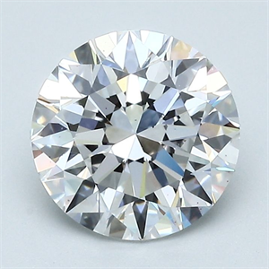 Picture of Natural Diamond 2.01 Carats, Round with Excellent Cut, E Color, VS1 Clarity and Certified by GIA