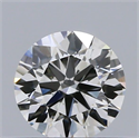 Natural Diamond 0.41 Carats, Round with Excellent Cut, H Color, VS1 Clarity and Certified by IGI