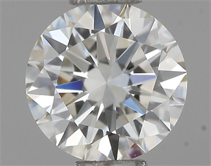 Picture of Natural Diamond 0.41 Carats, Round with Very Good Cut, J Color, VVS1 Clarity and Certified by GIA