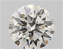 Natural Diamond 0.51 Carats, Round with Excellent Cut, J Color, SI2 Clarity and Certified by GIA