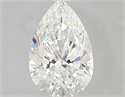 Natural Diamond 1.21 Carats, Pear with  Cut, G Color, IF Clarity and Certified by GIA