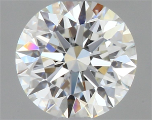 Picture of Natural Diamond 0.40 Carats, Round with Excellent Cut, I Color, VVS2 Clarity and Certified by GIA