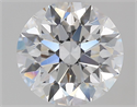 Natural Diamond 1.61 Carats, Round with Excellent Cut, D Color, VVS1 Clarity and Certified by GIA