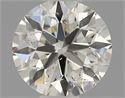 Natural Diamond 0.40 Carats, Round with Excellent Cut, J Color, SI1 Clarity and Certified by IGI