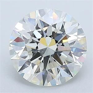 Picture of Natural Diamond 2.01 Carats, Round with Excellent Cut, I Color, SI1 Clarity and Certified by GIA