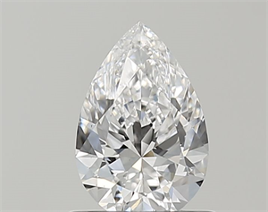 Picture of Natural Diamond 0.70 Carats, Pear with  Cut, D Color, VS2 Clarity and Certified by GIA