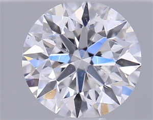 Picture of Natural Diamond 0.40 Carats, Round with Excellent Cut, D Color, SI1 Clarity and Certified by GIA