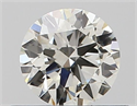 Natural Diamond 0.42 Carats, Round with Excellent Cut, J Color, VS2 Clarity and Certified by GIA