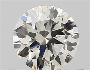 Picture of Natural Diamond 0.42 Carats, Round with Excellent Cut, J Color, VS2 Clarity and Certified by GIA