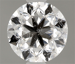 Picture of Natural Diamond 0.50 Carats, Round with Good Cut, F Color, I1 Clarity and Certified by GIA