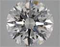 Natural Diamond 2.51 Carats, Round with Excellent Cut, D Color, VVS2 Clarity and Certified by GIA