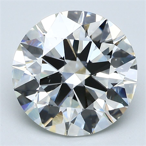 Picture of Natural Diamond 4.42 Carats, Round with Excellent Cut, I Color, VS2 Clarity and Certified by GIA