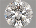 Natural Diamond 2.01 Carats, Round with Excellent Cut, F Color, VS2 Clarity and Certified by GIA