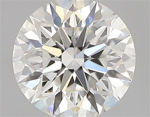 Picture of Natural Diamond 0.43 Carats, Round with Excellent Cut, H Color, VS1 Clarity and Certified by GIA