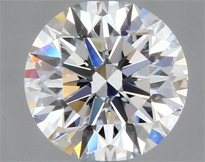 Picture of Natural Diamond 0.45 Carats, Round with Excellent Cut, H Color, VVS2 Clarity and Certified by GIA