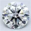 Natural Diamond 4.70 Carats, Round with Excellent Cut, I Color, SI2 Clarity and Certified by GIA