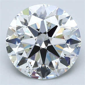 Picture of Natural Diamond 4.70 Carats, Round with Excellent Cut, I Color, SI2 Clarity and Certified by GIA