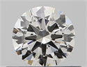 Natural Diamond 0.40 Carats, Round with Very Good Cut, H Color, VVS2 Clarity and Certified by GIA