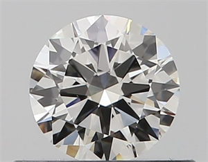 Picture of Natural Diamond 0.40 Carats, Round with Very Good Cut, H Color, VVS2 Clarity and Certified by GIA