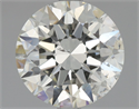 Natural Diamond 2.01 Carats, Round with Excellent Cut, I Color, SI1 Clarity and Certified by GIA