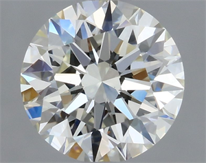 Picture of Natural Diamond 0.54 Carats, Round with Excellent Cut, K Color, VS1 Clarity and Certified by GIA