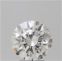 Natural Diamond 3.01 Carats, Round with Excellent Cut, H Color, SI1 Clarity and Certified by GIA