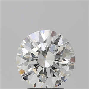 Picture of Natural Diamond 3.01 Carats, Round with Excellent Cut, H Color, SI1 Clarity and Certified by GIA