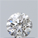 Natural Diamond 0.40 Carats, Round with Very Good Cut, J Color, SI1 Clarity and Certified by GIA