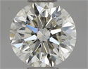 Natural Diamond 0.44 Carats, Round with Excellent Cut, J Color, VS2 Clarity and Certified by IGI