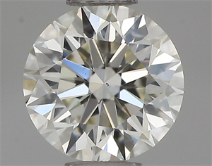 Picture of Natural Diamond 0.44 Carats, Round with Excellent Cut, J Color, VS2 Clarity and Certified by IGI