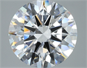 Natural Diamond 4.01 Carats, Round with Excellent Cut, D Color, VS2 Clarity and Certified by GIA