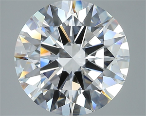 Picture of Natural Diamond 4.01 Carats, Round with Excellent Cut, D Color, VS2 Clarity and Certified by GIA