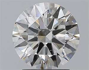 Picture of Natural Diamond 2.01 Carats, Round with Excellent Cut, G Color, SI1 Clarity and Certified by GIA