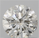 Natural Diamond 0.62 Carats, Round with Excellent Cut, K Color, SI2 Clarity and Certified by GIA