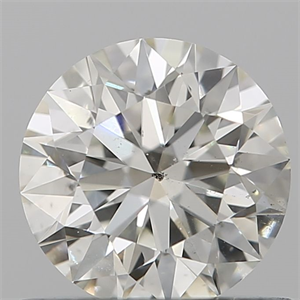 Picture of Natural Diamond 0.62 Carats, Round with Excellent Cut, K Color, SI2 Clarity and Certified by GIA