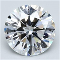 Natural Diamond 3.01 Carats, Round with Very Good Cut, D Color, SI1 Clarity and Certified by GIA