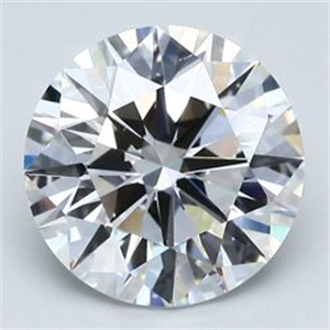 Picture of Natural Diamond 3.01 Carats, Round with Very Good Cut, D Color, SI1 Clarity and Certified by GIA