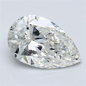 Picture of Natural Diamond 1.82 Carats, Pear with  Cut, I Color, VVS1 Clarity and Certified by GIA