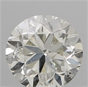 Natural Diamond 0.50 Carats, Round with Good Cut, K Color, SI2 Clarity and Certified by IGI