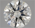 Natural Diamond 2.50 Carats, Round with Excellent Cut, K Color, VVS1 Clarity and Certified by GIA