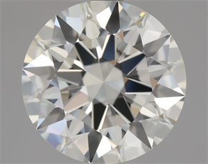 Picture of Natural Diamond 2.50 Carats, Round with Excellent Cut, K Color, VVS1 Clarity and Certified by GIA