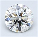 Natural Diamond 2.00 Carats, Round with Excellent Cut, H Color, VS2 Clarity and Certified by GIA